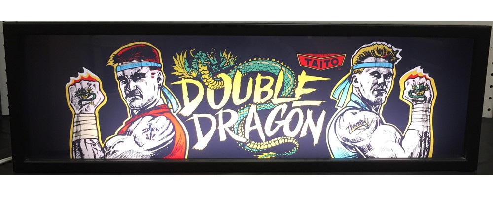 Double Dragon Arcade Marquee - Lightbox - Taito